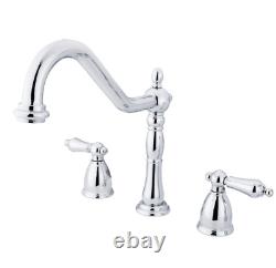 Heritage KB1791ALLS Two-Handle 3-Hole Deck Mount Widespread Kitchen Faucet