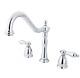 Heritage Kb1791alls Two-handle 3-hole Deck Mount Widespread Kitchen Faucet