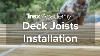 How To Install Deck Joists Trex Academy