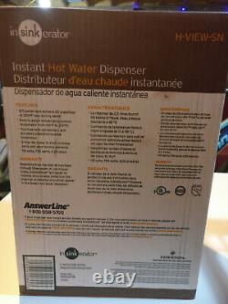 Insinkerator Involve Instant Hot Water Dispenser System Satin Nickel #H-VIEW-SN