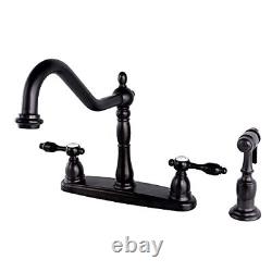 KB1755TALBS Tudor 8 Inch Center Kitchen Faucet With Brass Oil Rubbed Bronze
