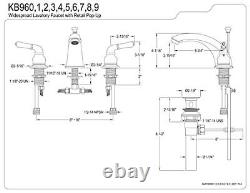 KB962 Magellan Widespread Bathroom Faucet, 8-Inch Adjustable Center Polished