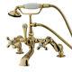 Kingston Brass Cc657t2 Deck-mount Clawfoot Tub Faucet, Polished Brass, Deck