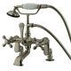 Kingston Brass Cc657t8 Deck-mount Clawfoot Tub Faucet, Brushed Nickel, Deck