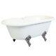 Kingston Brass Vt7ds672924h8 67-inch Acrylic Claw Foot Double Ended Tub With