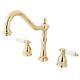 Kingston Brass 8 In. Center Kitchen Faucet Without Deck