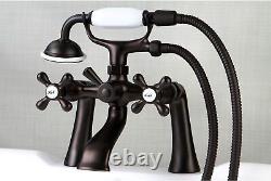 Kingston Brass Clawfoot Tub Faucet with Hand Shower Oil Rubbed Bronze