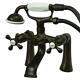 Kingston Brass Deck Mount Clawfoot Tub Faucet & Hand Shower Oil Rubbed Bronze