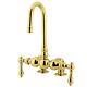 Kingston Brass Deck-mount Clawfoot Tub Faucets With Polished Brass Cc91t2