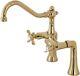 Kingston Brass Essex 7 Inch Center Clawfoot Tub Faucet Polished Brass
