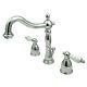 Kingston Brass Kb1971pl Heritage Widespread Lavatory Faucet With Porcelain Lever