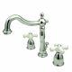 Kingston Brass Kb1971px Heritage Widespread Lavatory Faucet With Porcelain Cr