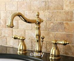 Kingston Brass KB197. AL Heritage 1.2 GPM Widespread Bathroom Brass