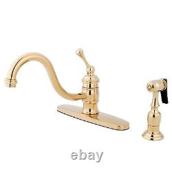 Kingston Brass KB357. BLBS Vintage 1.8 GPM 1 Hole Kitchen Faucet - Brass