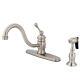 Kingston Brass Kb357. Blbs Vintage 1.8 Gpm 1 Hole Kitchen Faucet - Nickel