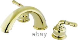 Kingston Brass KB362 Magellan Roman Tub Faucet, Polished Brass 8-Inch Adjustable