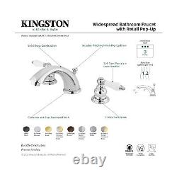 Kingston Brass KB971B Bathroom Faucet Adjustable Center Polished Chrome New