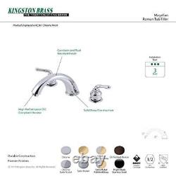 Kingston Brass KC361 Magellan Roman Tub Faucet, 8-Inch Adjustable Center