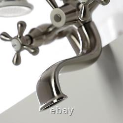 Kingston Brass KS227 Kingston Deck Mounted Clawfoot Tub Filler Nickel