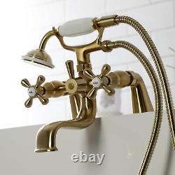 Kingston Brass KS227 Kingston Deck Mounted Clawfoot Tub Filler Nickel