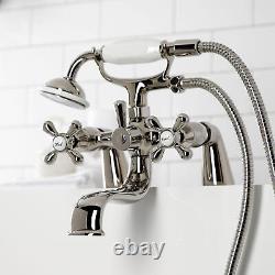 Kingston Brass KS227 Kingston Deck Mounted Clawfoot Tub Filler Nickel