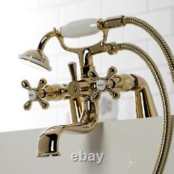 Kingston Brass KS227 Kingston Deck Mounted Clawfoot Tub Filler Nickel