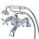 Kingston Brass Ks267c Clawfoot Tub Faucet With Hand Shower, Polished Chrome