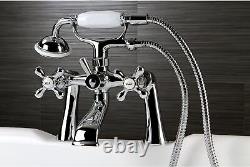 Kingston Brass KS268C Clawfoot Tub Faucet, 7-Inch Polished Chrome