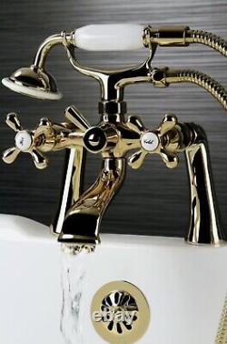 Kingston Brass KS268C Clawfoot Tub Faucet with Hand Shower (E2)
