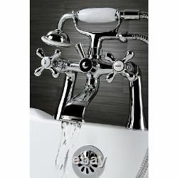 Kingston Brass KS268C Clawfoot Tub Faucet with Hand Shower, Polished Chrome
