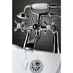 Kingston Brass KS268C Kingston Clawfoot Tub Faucet 7-Inch Center Polished Chrome