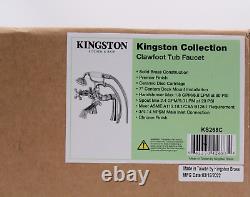 Kingston Brass KS268C Kingston Clawfoot Tub Faucet Chrome