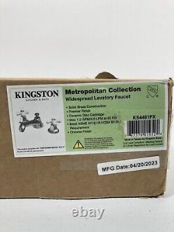 Kingston Brass KS4461PX Metropolitan Widespread Bathroom Faucet Chrome