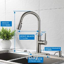 Kitchen Faucet Pull Down-Arofa A01LY Commercial Modern Single Hole Single Handle