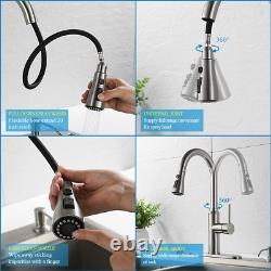 Kitchen Faucet Pull Down-Arofa A01LY Commercial Modern Single Hole Single Handle