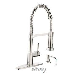 Kitchen Faucet Soap Dispenser, Faucet for Brushed Nickel A Set Kitchen Faucet