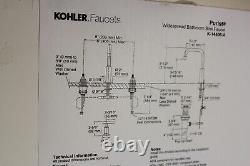Kohler K-14406-4-bn Purist Lever Handle Bathroom Sink Faucet, Brushed Nickel