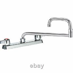 Krowne Commercial Series 8 Center Deck Mount Faucet, 18 Jointed Spout, 13-818L