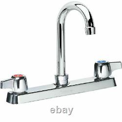 Krowne Commercial Series 8 Center Deck Mount Faucet, 8-1/2 Gooseneck Spout