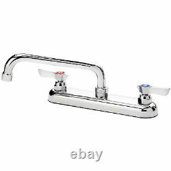 Krowne Commercial Series 8 Center Deck Mount Faucet, 8 Spout, 13-808L