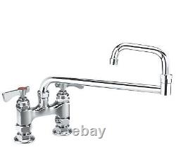 Krowne Metal 15-418L Raised Deck Mount 18 Jointed Faucet with 4 Center LOW LEAD