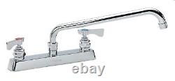 Krowne Metal 15-506L Royal 6 Swing Spout Deck Mount Faucet 8 Center LOW LEAD