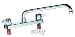 Krowne Metal 15-512L Royal 12 Swing Spout Faucet Deck Mount 8 Center LOW LEAD