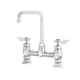 Krowne Metal Dx-901 Diamond Series 8 Off Center Deck Mount Faucet With 6 Spout