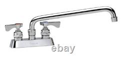 Krowne Metal Royal 6 Swing Spout Faucet Deck Mount with 4 Center LOW LEAD