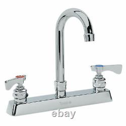 Krowne Royal Series 8 Center Deck Mount Faucet, 3-1/2 Gooseneck Spout, 15-525L