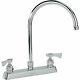 Krowne Royal Series 8 Center Deck Mount Faucet, 8-1/2 Gooseneck Spout, 15-502l