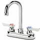 Krowne Silver Series 4 Center Deck Mount Faucet, 3-1/2 Gooseneck Spout