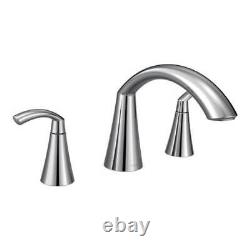 Moen T373 Chrome Glyde Deck Mounted Roman Tub Filler Trim