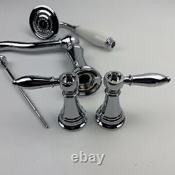 Moen TS21104 Weymouth Roman Tub Faucet Trim with Handshower Polished Chrome